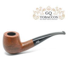GQ Tobaccos - Caramel Briar - Matt  Semi Bent - 9mm Filter Pipe