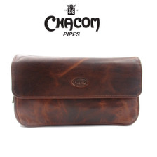 Chacom - Vintage Brown Leather Tobacco & Pipe Bag