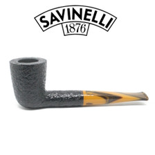 Savinelli - Tigre 409 - Rusticated Black - 6mm Filter Pipe