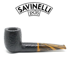 Savinelli - Tigre 101 - Rusticated Black - 9mm Filter Pipe