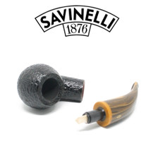 Savinelli - Tigre 642 - Rusticated Black - 6mm Filter Pipe