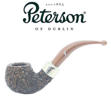 Peterson - Derry Rustic 03 - 9mm Filter Bent Apple Pipe