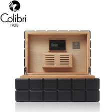 Colibri Heritage Humidor - 100 to 125 Cigar Capacity - Black