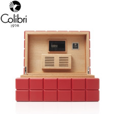 Colibri Heritage Humidor - 100 to 125 Cigar Capacity - Red