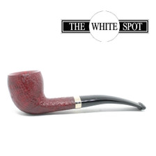 Alfred Dunhill - Ruby Bark - 4  127  - Group 4 - Pear - White Spot - Silver Band
