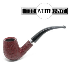 Alfred Dunhill - Ruby Bark - 5 102  - Group 4 - Bent - White Spot - Silver Band