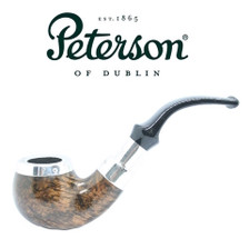 Peterson - Flame Grain Spigot 03 Silver Cap - Fishtail Pipe