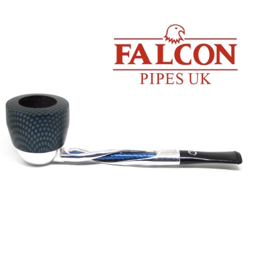 Falcon - Shillelagh (Polished/ Blue) with Carbon Fibre Blue Dover Bowl