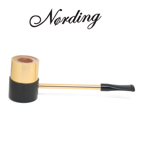 Erik Nørding - Sailor Pipe - Aluminium Briar Lined - Gold