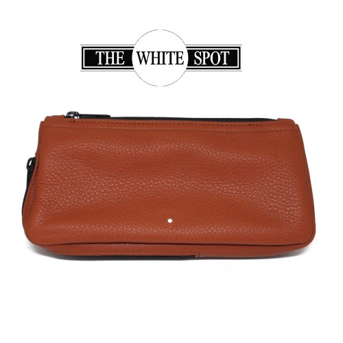 Alfred Dunhill - White Spot - Terracotta  1 Pipe Combination Pouch (PA2023)