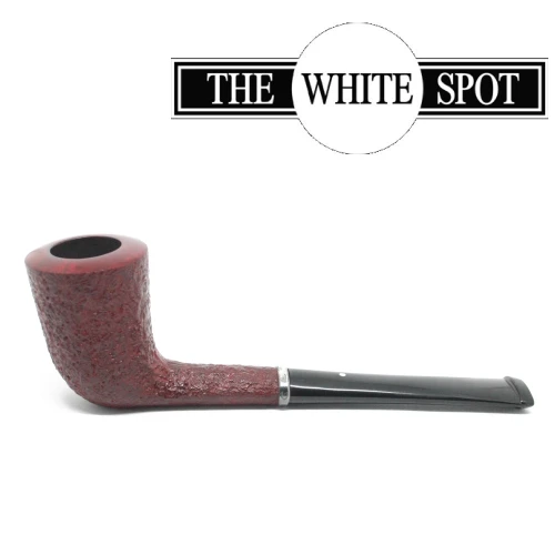 Alfred Dunhill - Ruby Bark - Quaint - Group 3 -  White Spot - Silver Band
