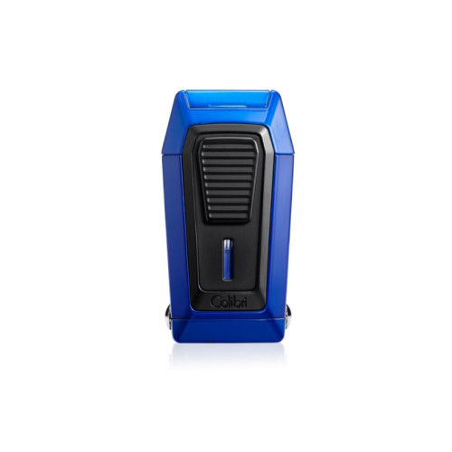 Colibri - Quantum - Gotham - Blue Triple Jet Lighter with V Cutter