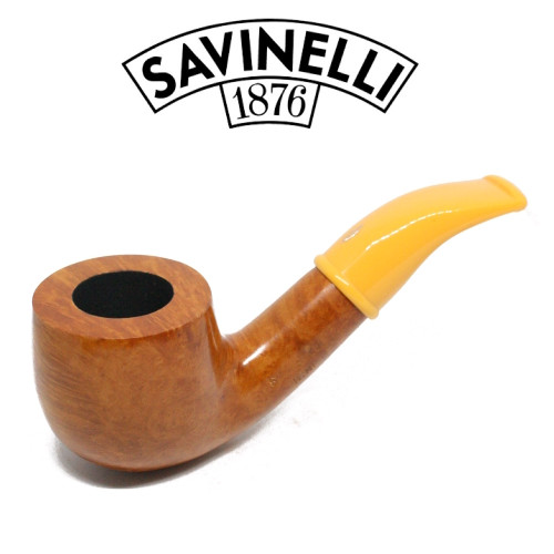 Savinelli - Mini Smooth Yellow Stem 601 - 6mm Filter