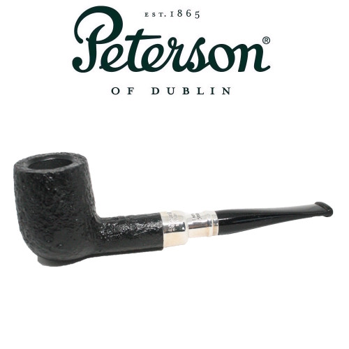 Peterson - Black Sandblast Spigot - 106 - Sterling Silver - 9mm Filter