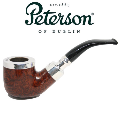 Peterson - 01  - Smooth - Silver Cap Spigot - Fishtail