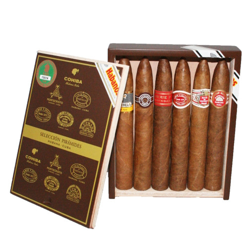 Cuban Selección Piramides Gift Box - 6 EMS Habanos Cigars