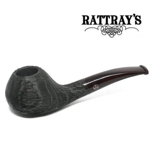 Rattrays - 2000 Years Bog Oak Sandblast  17 - 9mm Filter Pipe