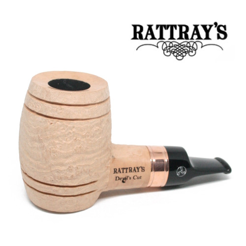 Rattrays - Devil's Cut - Natural Sandblast -  Reverse Calabash - 9mm Filter Pipe