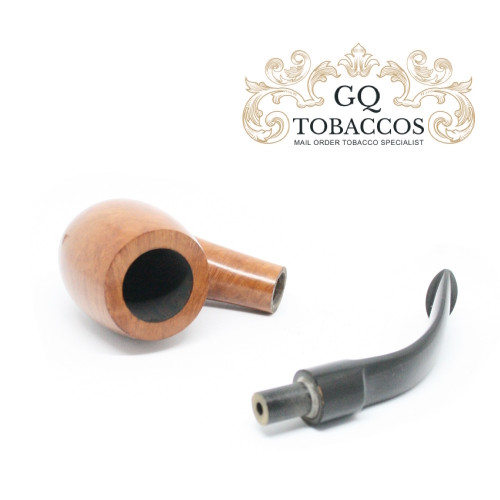 GQ Tobaccos - Cognac Briar - Bent Billiard  Pipe