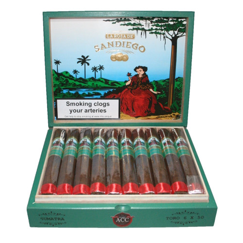 La Rosa - San Diego Sumatra - Toro - Box of 20 Cigars