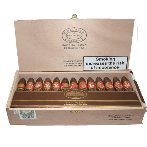 Partagas - Maduro No. 2  - Box of 25 Cigars