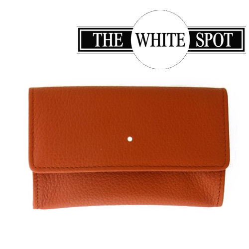 Alfred Dunhill - White Spot - Terracotta  Leather Pouch (PA2026)