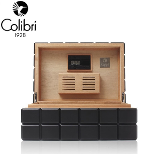Colibri Heritage Humidor - 100 to 125 Cigar Capacity - Black