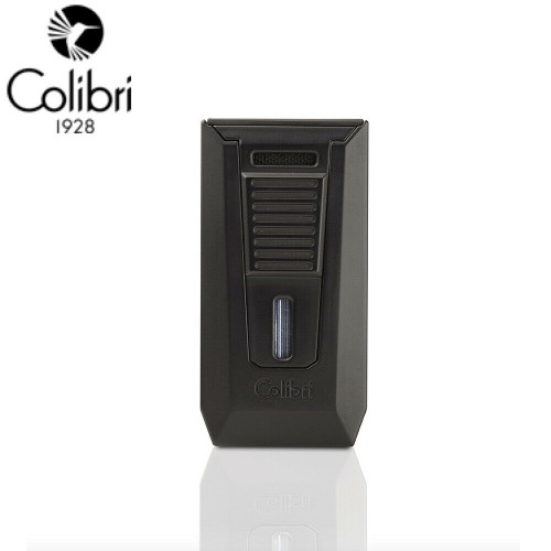 Colibri - Slide - Double Jet Lighter With Cigar Punch - Matte Black