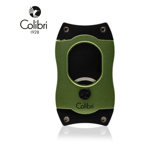 Colibri -  S Cut Cigar Cutter  - 66 Ring Gauge - Green with Black Blades