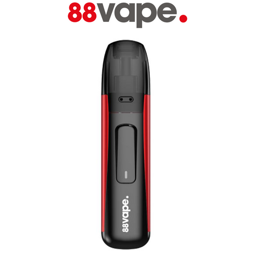 88 Vape - Pro Pod Vape Kit - E Cigarette Starter Kit - Black & Red
