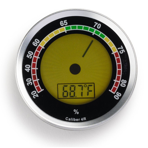 Cigar Oasis - Caliber 4R Silver - Digital  Hygrometer