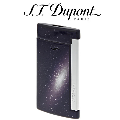 S.T. Dupont - Slim 7 - Space Blue - Flat Jet Flame