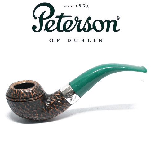 Peterson - St Patricks Day 2021 - 999 - Green Stem - 9mm Filter Pipe