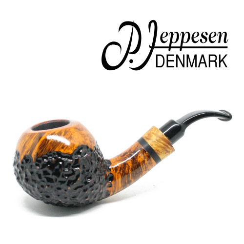 Peder Jeppesen - IDA Gr 2 Bent  Apple (Sandblast)  9mm Filter Pipe
