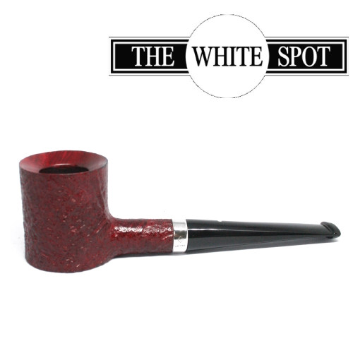 Alfred Dunhill - Ruby Bark - 4  122 - Group 4 -- Poker - White Spot - Silver Band
