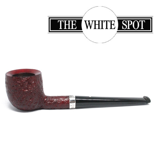 Alfred Dunhill - Ruby Bark - 2 106  - Group 2 - Pot - White Spot - Silver Band