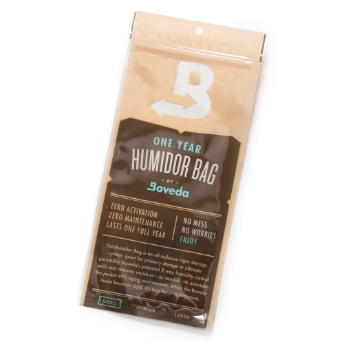 Boveda - 1 Year Humidor Bag 69% - Small Bag - 3 - 5 Capacity