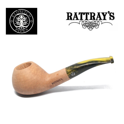 Rattrays - Fudge -  17 Smooth - 9mm Filter Pipe - Yellow Stem