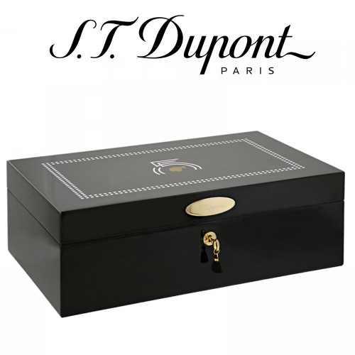ST Dupont Cohiba 55th Collection Humidor - Black Lacquered - Holds up to 100 Cigars