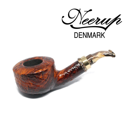 Neerup - Classic  Series -  Gr 2  Bent Pot Pipe  (Sandblast) 9mm