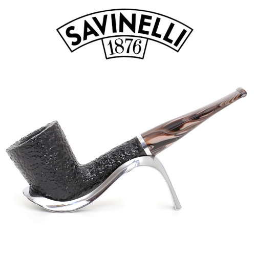 Savinelli - Morellina - Rustic Black - 409 - 9mm Filter Pipe