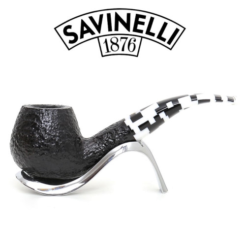 Savinelli - Pulcinella - Rusticated - 645 - 9mm Filter Pipe
