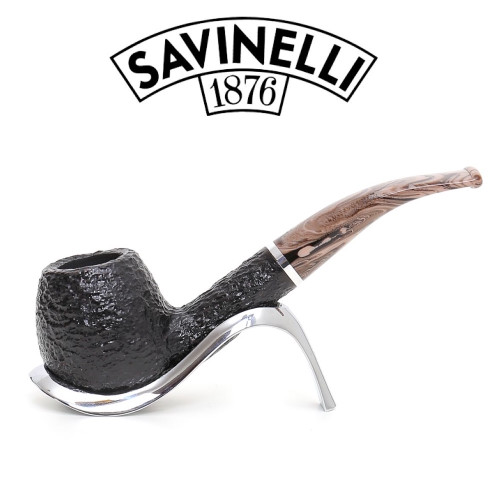 Savinelli - Morellina - Rustic Black - 636 - 6mm Filter Pipe