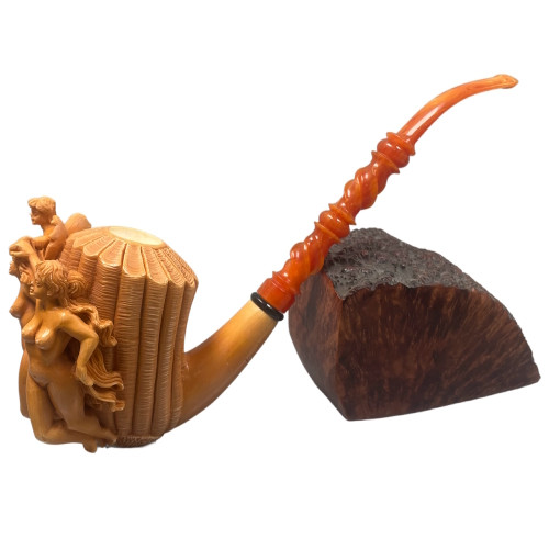 Karahan - Carved Ladies (Sculpture Pipe) - (XXXL) - Masterpiece