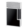 S.T. Dupont - Ligne 2 (Line 2) - Palladium Fire Head & Black Natural Lacquer Lighter