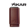 Xikar - Envoy Triple Cigar Case - Brown / Cognac
