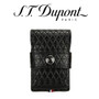 ST Dupont - Line D Leather Lighter Case - Black Fire Head - For Ligne 2