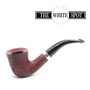 Alfred Dunhill - Ruby Bark - 4  114 - Group 4 - Bent Dublin - White Spot - Silver Band