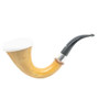 Northern Briars - Calabash  XXL Mahogany - Meerschaum Insert - Silver Band Pipe