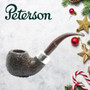 Peterson - Christmas Pipe 2019  - XL02 Sandblast Sterling Silver Mount  Pipe